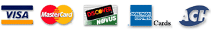 We accept major credit cards internationally and direct debit in the US